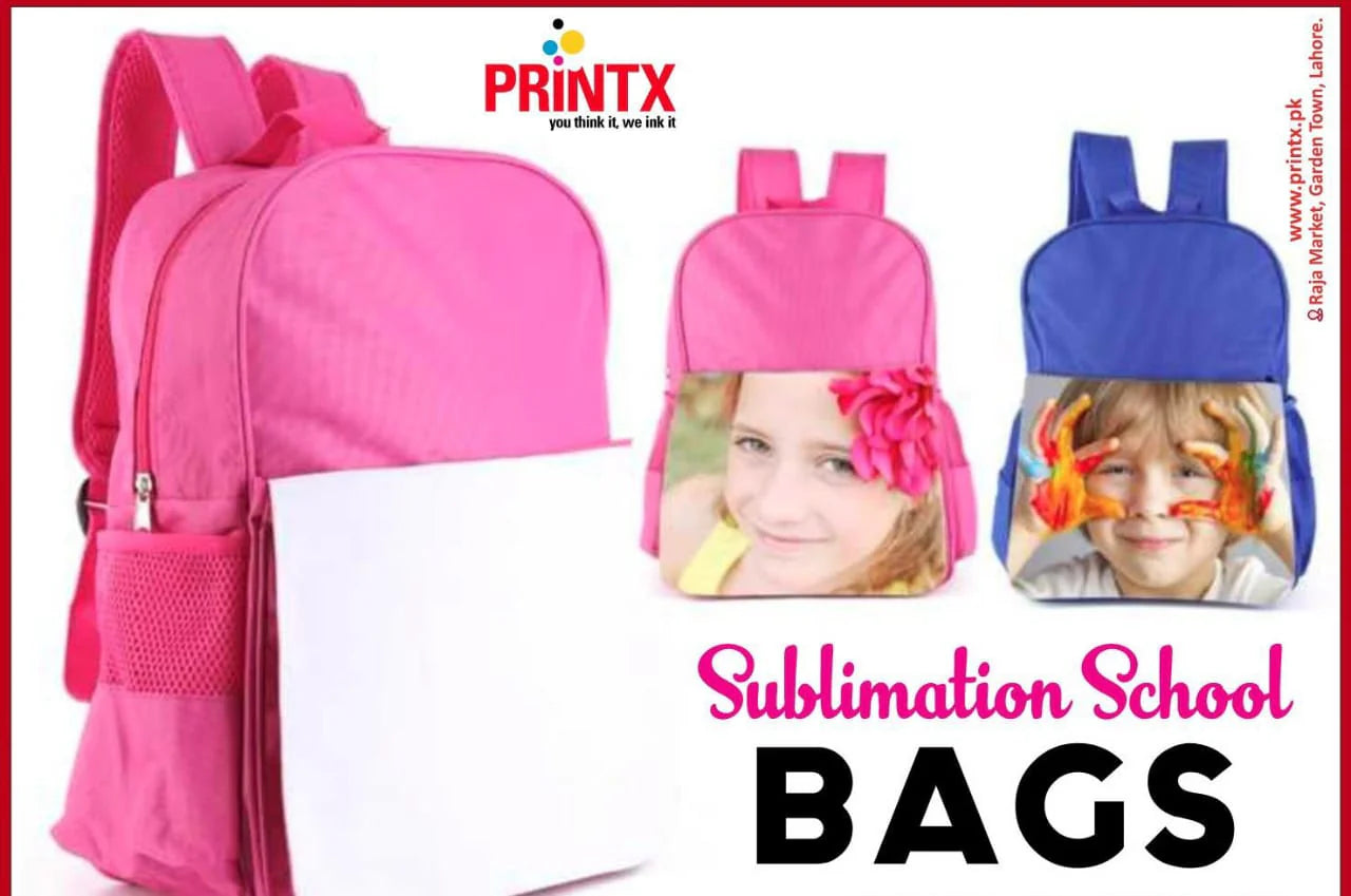Customized school bag with personalized print for kids and students