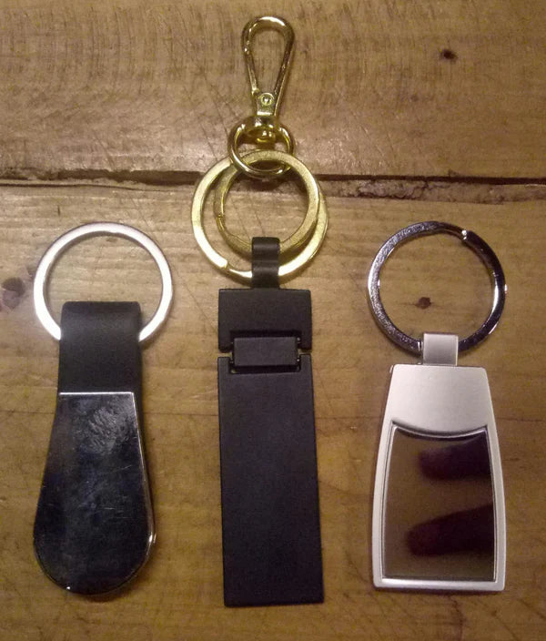 Durable customized keychain.